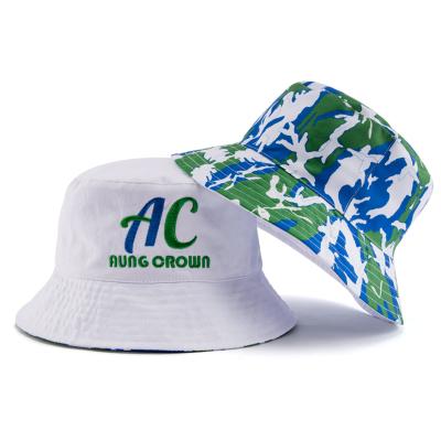 China Wholesale Custom Picture Plain Printed Two Side Reversible Bucket Hat With Custom Logo for sale