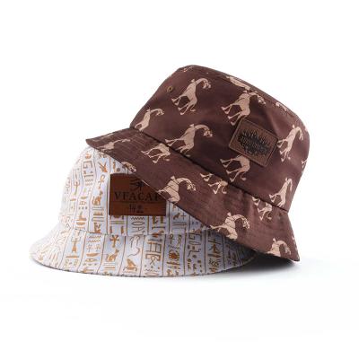 China Custom Organic Cotton Sun Protection Women Character Summer Designer Simple Logo Bucket Hats For Women for sale