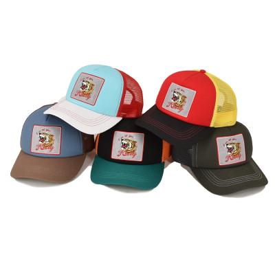 China JOINT Embroidery and Logo Gorras Trucker Hat Mesh Patch Custom Hats for sale