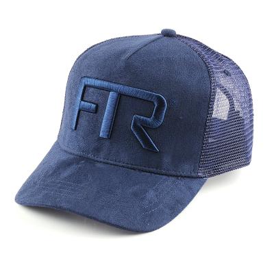 China COMMON Wholesale Cheap Baseball Mesh Hat OEM , Custom Logo Suede Cap Trucker Hat for sale