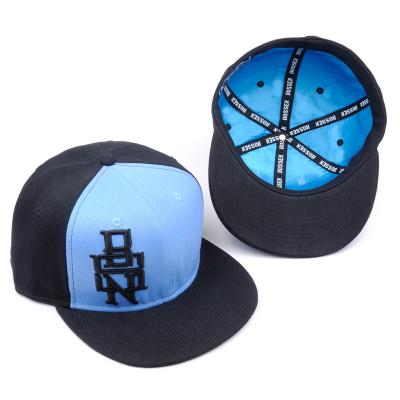 China JOINT Premium Flat Visor Snapback Hats / Custom Snapback Hat , Hip Hop Snapback Fitted for sale