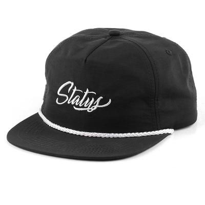 China COMMON Promotional Wholesale Custom Snapback Hat Plain Unstructured Classic Nylon Nylon Hat for sale