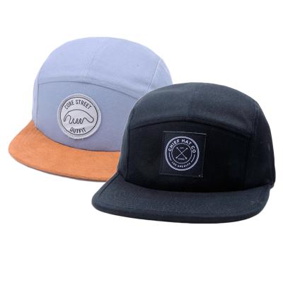 China Best Quality JOINT Camper Cotton White 5 Panel Hat Cheap Black Wholesale for sale