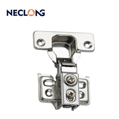 China Neclong Modern Stainless Steel Hinge Soft Closing Base With Hook Furniture Hardware Short Arm Cabinet Door Hinge for sale