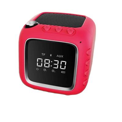 China No Clock Creative Wireless Bluetooth Speaker USB Stereo Sound Music Portable Speakers for sale