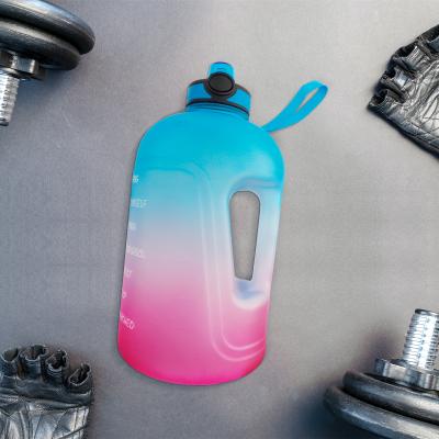 China Viable most popular 128OZ products unique 1 gallon water bottle products for sale plastic water bottle motivation manufacturer for sale