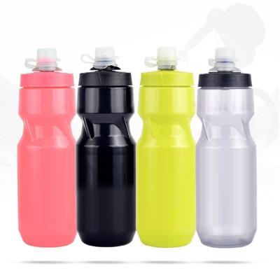 China Durable Strong 700ml Sports Squeeze Water Bottle BPA Free Easy Open Tandem Bottles Fit In Bike Cages - Great For Adults for sale