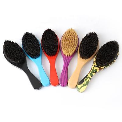 China Long Handle 360 ​​Wave Hairbrush Popular Nondisposable Curve Custom Hair Brush for sale