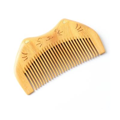 China kitty face made in china new design high quality wooden hair comb for sale