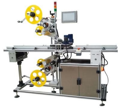 China Top And Bottom Surface Automatic Labeling Machine Automatic Sticker Labeling Applicator for sale