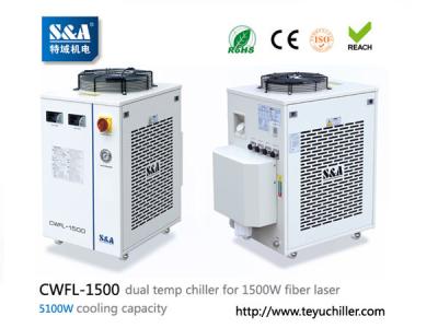 China S&A water chiller CWFL-1500 for cooling 1500W metal fiber laser machine for sale