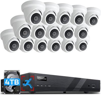 China NVR Kit Security Camera System Ip 66 Audio Nvr Kit Video Surveillance Set 5mp Home Security IP Dome System CCTV Night Vision UIN 16 Channel for sale