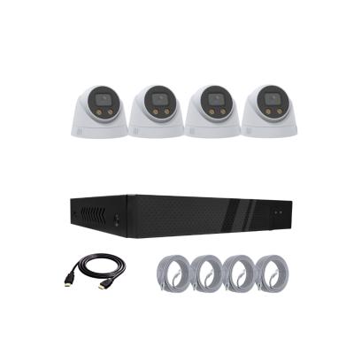 China NIGHT VISION Factory Price 8mp Full Color CCTV Kits Motion Detection 4ch Poe Nvr Kit Wholesale Price Security Camera for sale