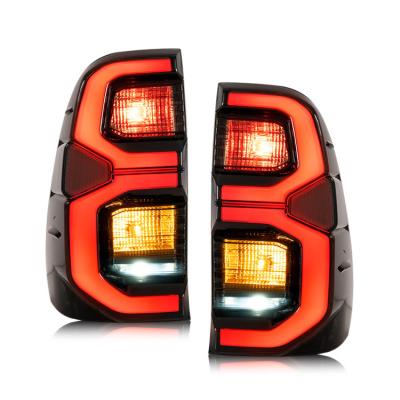 China Tested Hiace 2020 Tail Lights for Toyota Hilux Rocco DRL Brake Turn Signal Stop Light for sale