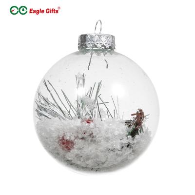 China Wholesale High Quality Unbreakable Clear Christmas Glass Bauble Eaglegifts Christmas Baubles for sale