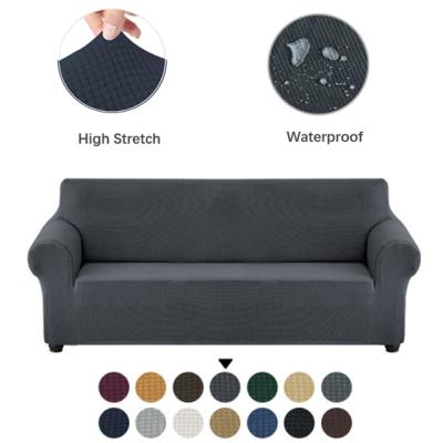 China New Arrival CLASSIC Elastic Stretch Slip Resistant Furniture Protector Waterproof 3 Seat Sofa Couch Cover for sale