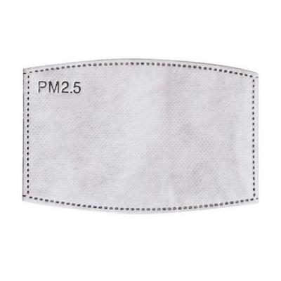 China PM2.5 Nonwoven Disposable Activated Carbon Filter Replacement Cloth Anti Dust Face Cover 5 Layers for sale