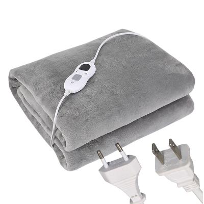 China Wholesale Portable Adjustable Electric Heater Fleece Over Throw Blanket Warmer Washable Plaid 110v 50 x 60 In Mixed Designs for sale