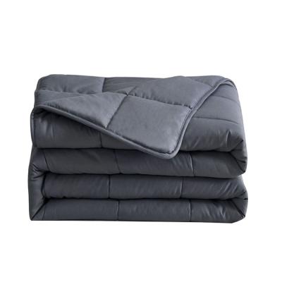 China Sustainable Best Selling 15lbs High Quality Weighted Cotton Adult Blanket for sale