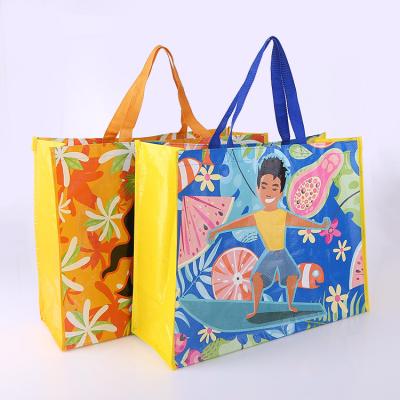 China Cobest Wholesale Reusable Custom Printed Eco Friendly Recycle Reusable Grocery Bag PP Laminated Woven Sack Cloth Tote Shopping Bags for sale