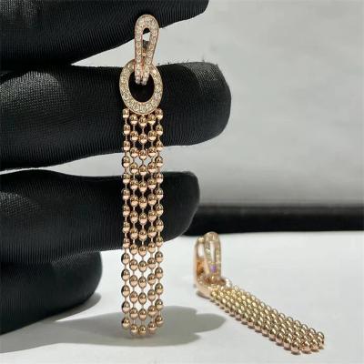 China high quality jewelry Cartier Gold Diamond Earrings gold women jewelry rose gold diamond earrings en venta