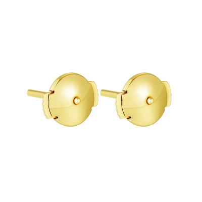 China 18K Oro Disco Volante Tapones para las orejas de pared Clip Force Pequeña fragancia Stud Anillo de orejas Tapones para las orejas Accesorios Au750 Joyería en venta