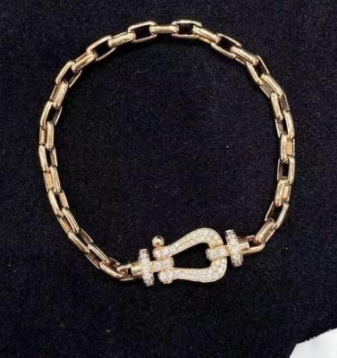 China Customizable 18K Gold Jewelry FORCE 10 BRACELET L Model In 18k Yellow Gold And Diamonds. for sale