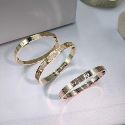 Κίνα Ουνισέξ 18K χρυσό Cartier Love Bracelet Διαμάντια μάρκα κοσμηματοπωλεία κοσμηματοπωλεία Cartier πολυτελή προς πώληση