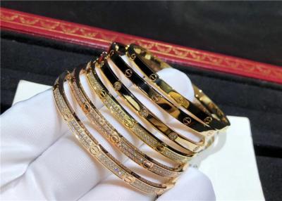 China Unisex Cartier Love Bracelet Personalización Disponible fábrica de joyas de diamantes en venta