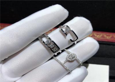 Chine Des créateurs de bijoux de luxe 18 carats d'or blanc diamant pour la cérémonie de mariage à vendre