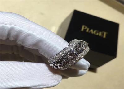 中国 ピアジェ 18K 金 ダイヤモンドリング 豪華 18K 白金 ダイヤモンドバンド ダイヤモンド 宝石工場 販売のため