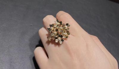 Китай Ручно сделанное золотое кольцо 18K с зеркальным полированием 8 цветов продается