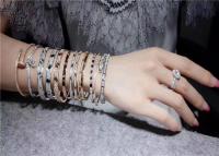 China Handmade 18K White Gold Bracelet With Diamonds Customization Available for sale