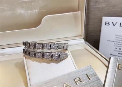 Cina I gioielli affascinanti del diamante dell'oro 18K, in pieno pavimentano il braccialetto del serpente di Bvlgari del diamante in vendita