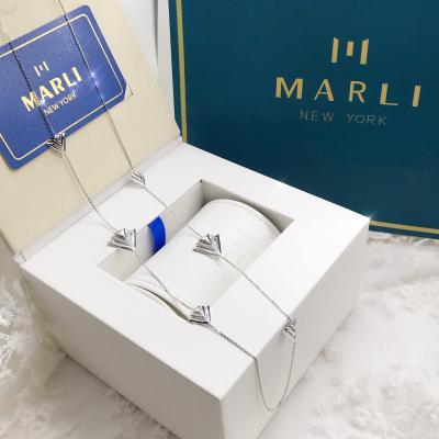 中国 MARLI AVANTの長い鎖の金のネックレス18Kの金のダイヤモンドの方法宝石類 販売のため