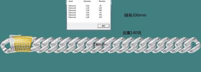 중국 22인치 아이스 주얼리 마이애미 쿠바 목걸이 14K CAD 힙합 18K 골드 피니쉬 얼음 힙합 마이애미 쿠바 사슬 목걸이 판매용