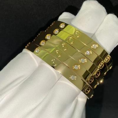 China Cartier De Love Bracelet B6035917 luxury gold jewelry yellow Gold Luxury Diamond Jewelry en venta