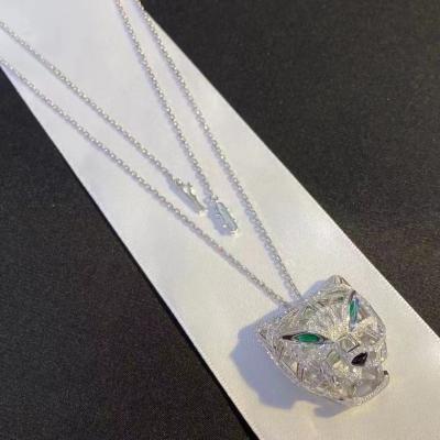 China Panthère de Cartier ketting 18k witgoud diamant Cartier tijger ketting op maat Te koop