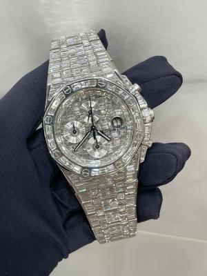 China Diamond Hip Hop Ice Jewelry 925 het Zilveren Horloge van Bling Bling Te koop