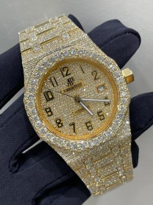 Chine Hiphop Moissanite Cube de glace Montre automatique mouvement à vendre