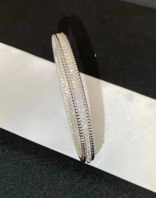 China 18K Yellow Gold 1 Rows PerléE Diamonds Bracelet Custom Van Cleef & Arpels for sale