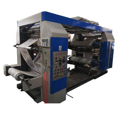 China Four Colors Flexo Printing Machine 4 Color Flexo Printing Machine For Paper Cup Foil Water Sachet Bags Price for sale