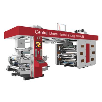 China Six Colors Flexo Printing Machine 6 Color Chips Bag Tote Bag Roll Paper Printer To Roll Flexo Printing Machine for sale