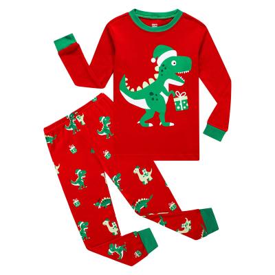 China Thermal 100% Cotton Christmas Children Pajamas Dinosaur Pajamas Sets Kids Pajamas Pajamas for sale