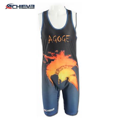 China Best Quality Rubber Band Selling Singlets OEM Customized Wrestling Design Sublimated for sale