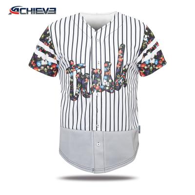 China High Quality Mens Sublimation Baseball Shirt Custom Baseball Tank Top Plus Size for sale