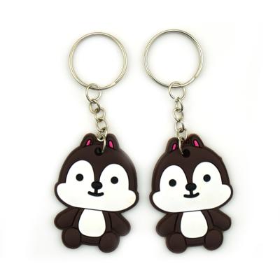 China Promotion Gift Cheap Manufacturer Custom Logo Cute Cartoon Anime PVC Rubber Key Chain Small For Teens for sale