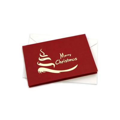 China Europe Westar Lovely Merry Christmas 3D Custom Sound Delicate Up Greeting Cards Set for sale