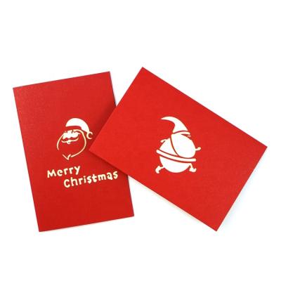 China Materials that respect the environment. Westar 2021 Non-toxic 3D Christmas Trees Logo Custom Paper Greeting Gift Creative Merry Christmas Paper Card for sale