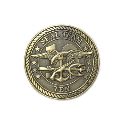 China New Europe Westar Custom Metal Soft Enamel Polished Military 3D Challenge Coins With Epoxy for sale